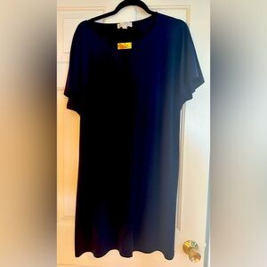 Michael Kors Midnight Blue Dress with Gold Accent Sz XL